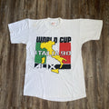 Vintage 1990 Italia World Cup Soccer Futbol T Shirt Men's AL made in USA Unisex