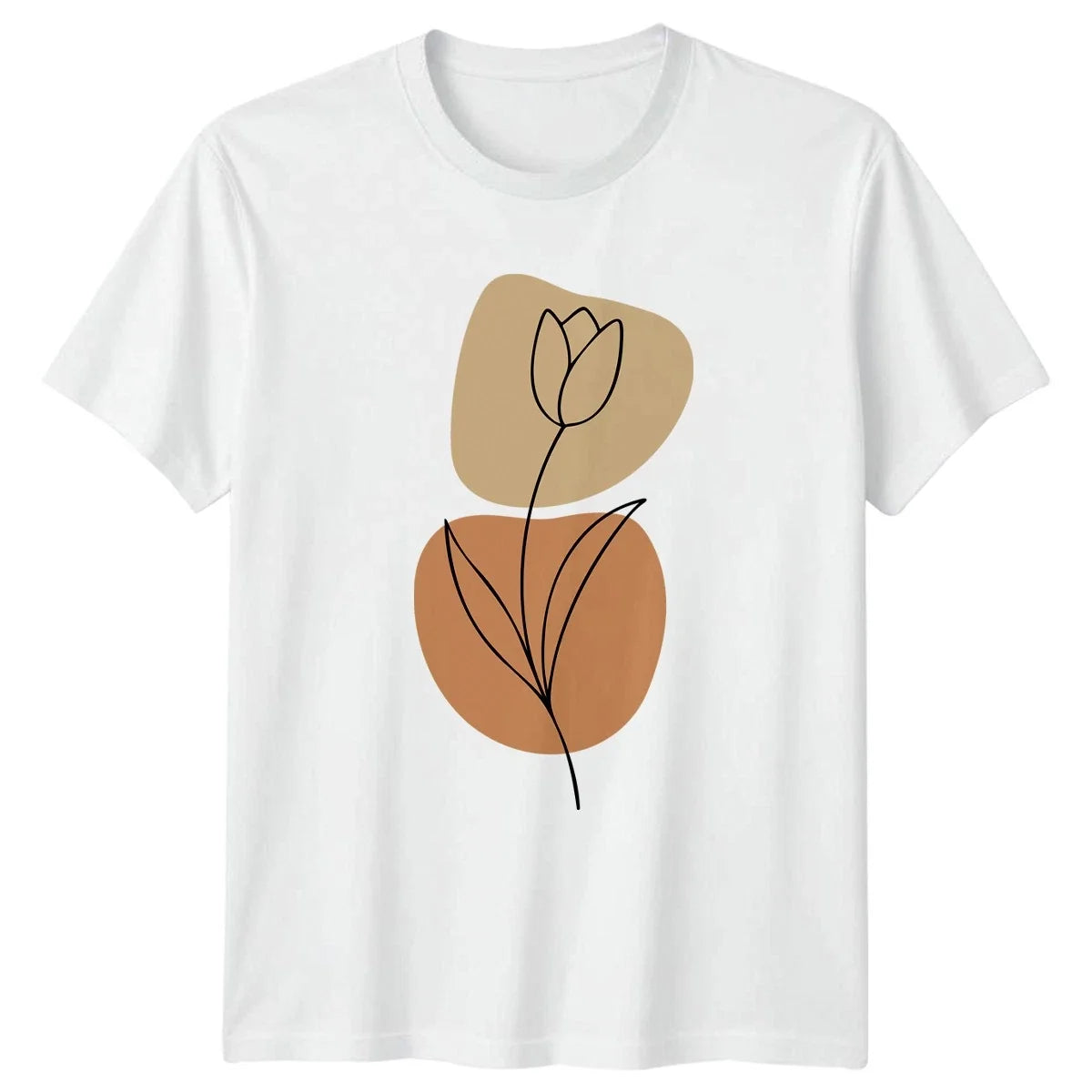 Simple Line Art Tulip Bloom Minimalist Art Floral Botanical Birthday Unisex