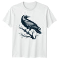 Raven Bird Engraving Animals Mens Womens Tee Graphic Unisex Top Unisex