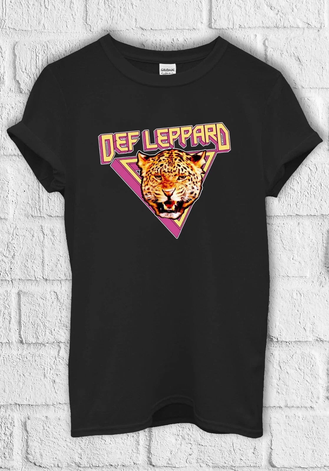 Def Leppard Tour 1983 Cat Rock T shirt Men Women Unisex 2850 Unisex