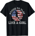 Soccer Player Girl USA American Flag 4th of July Gift Unisex Unisex