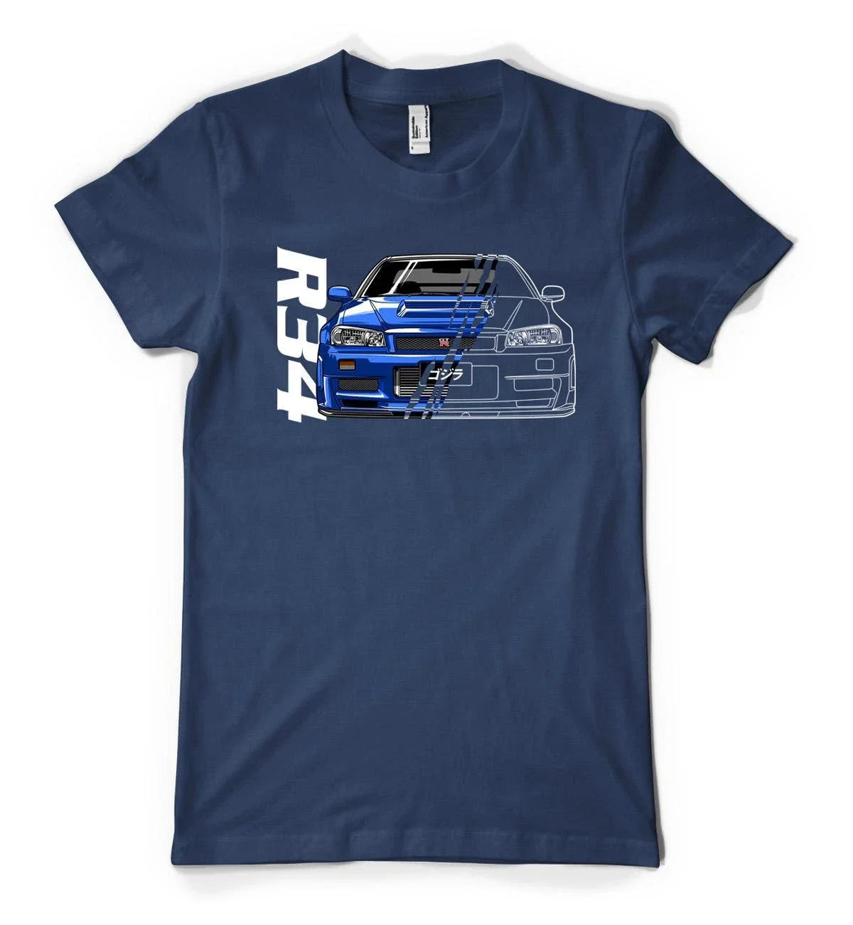 BNWT Japanese R34 Sportcar Custom Car Personalised Unisex Adult And Kids T Shirt Unisex