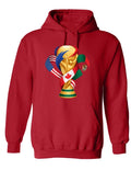 FIFA 2026 World Cup Soccer Graphic USA Football red hooded Unisex