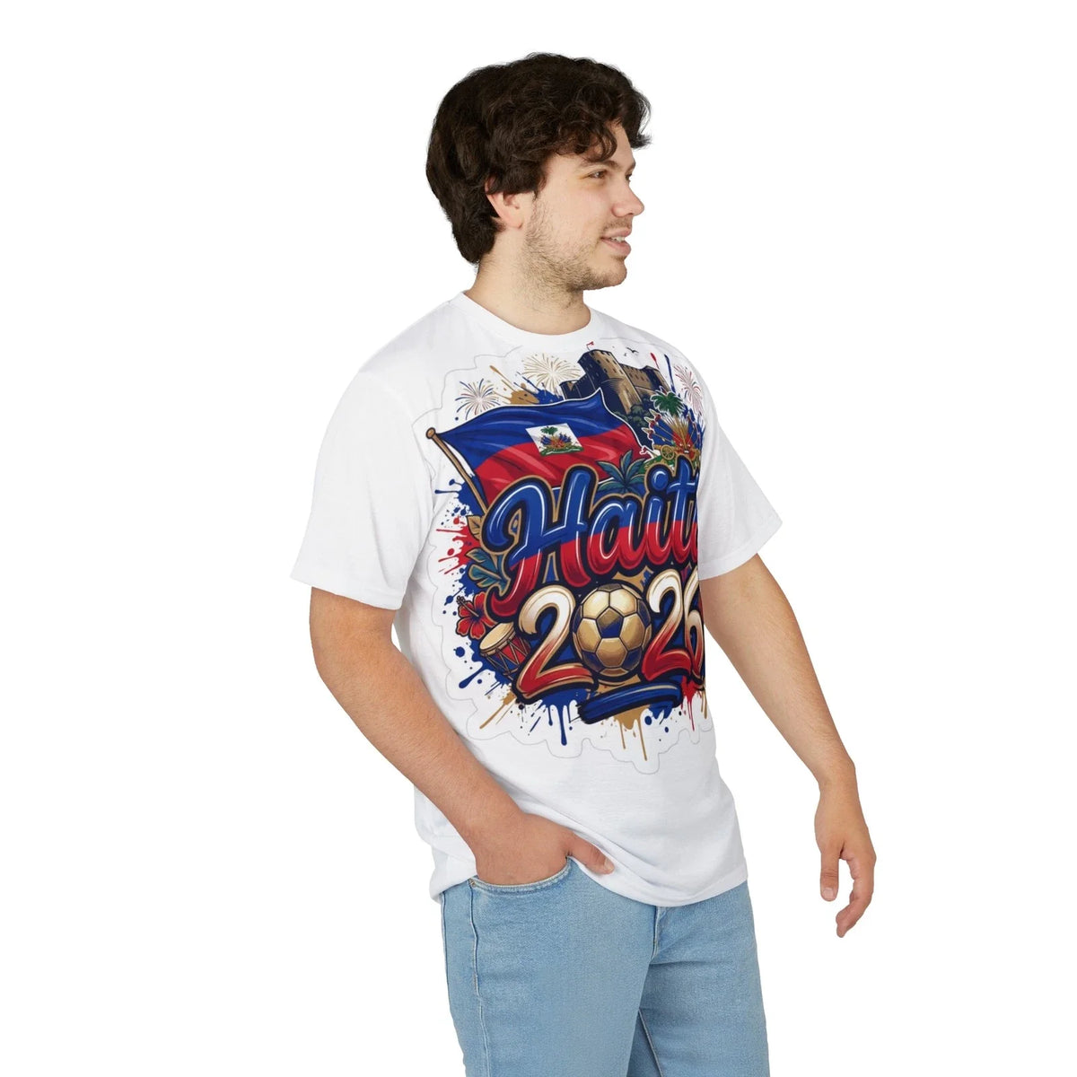 Haiti 2026 mondial T shirt Tee | Flag, Citadel, Football Design Unisex