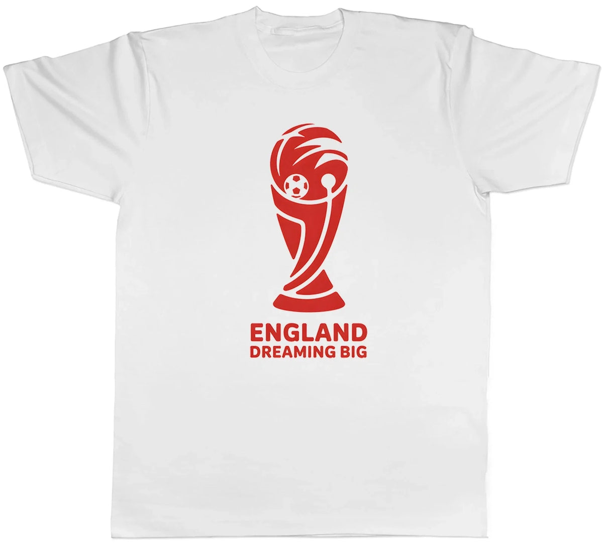 England Dreaming Big Football Trophy Supporter Mens Tee Gift Top Unisex