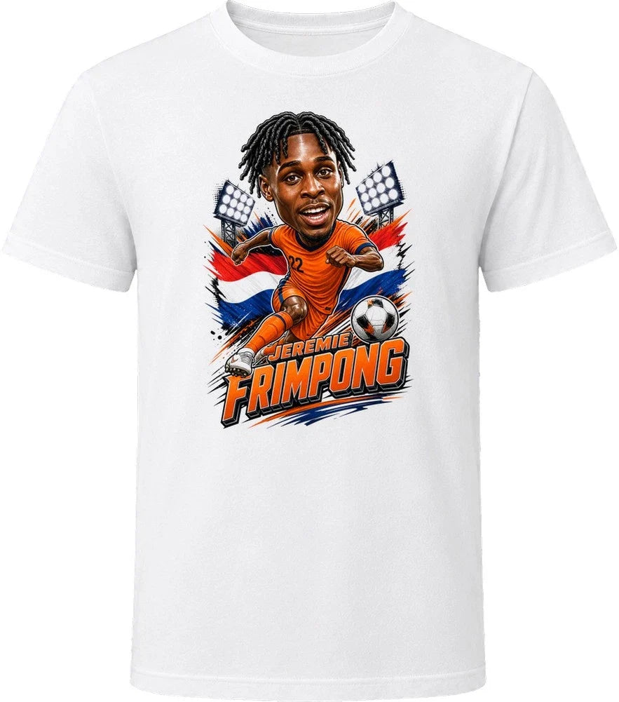 Jeremie Frimpong, Netherlands Caricature Soccer 2026 T Shirt Unisex