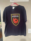 Phoenix Rising FC Soccer T Shirt 2XL Black Graphic Tee Football Club Unisex Unisex