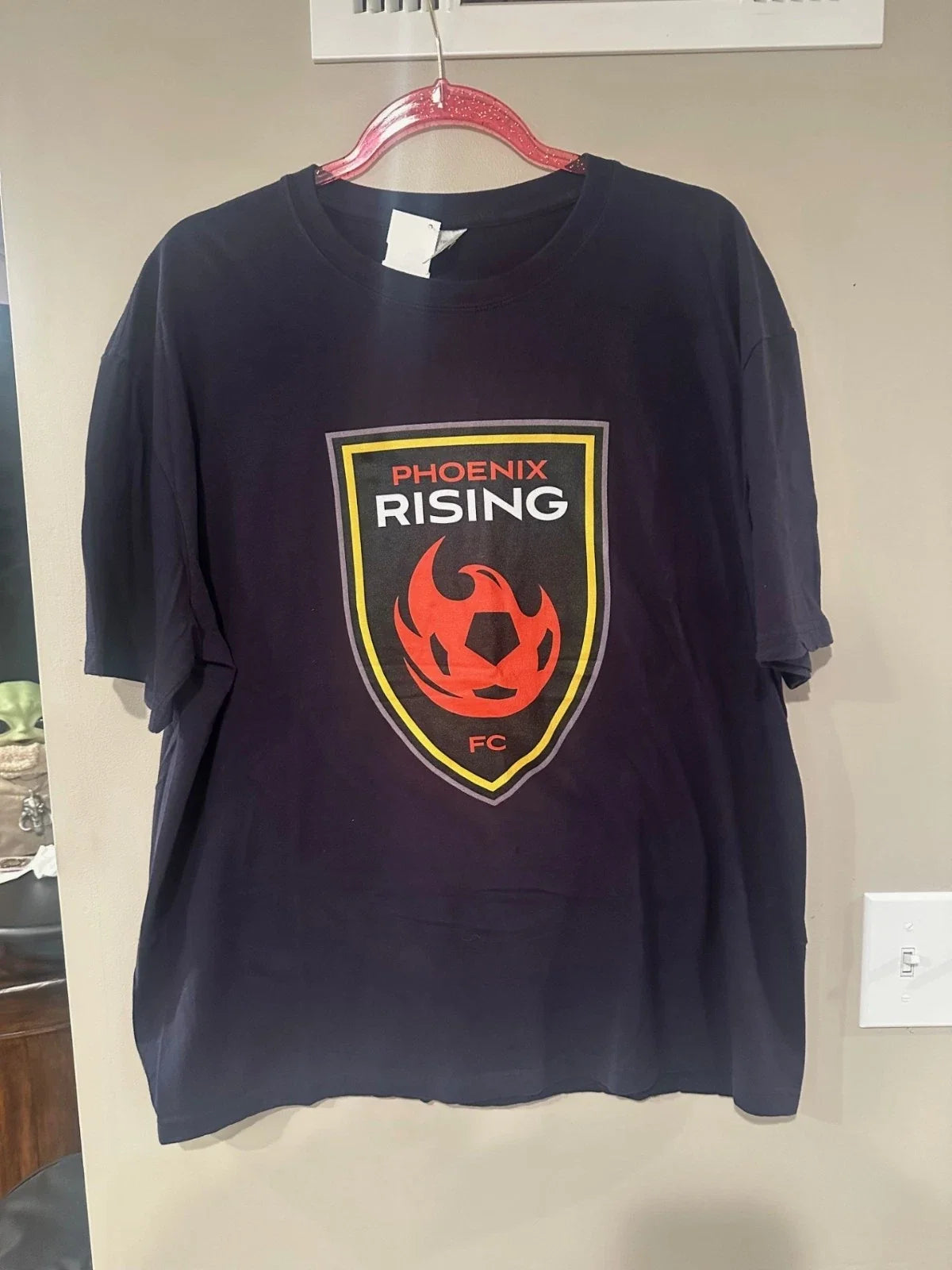Phoenix Rising FC Soccer T Shirt 2XL Black Graphic Tee Football Club Unisex Unisex