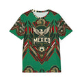 Mexico Inspired Soccer-Football AOP Jersey | Geometric Supporter Streetwear Unisex