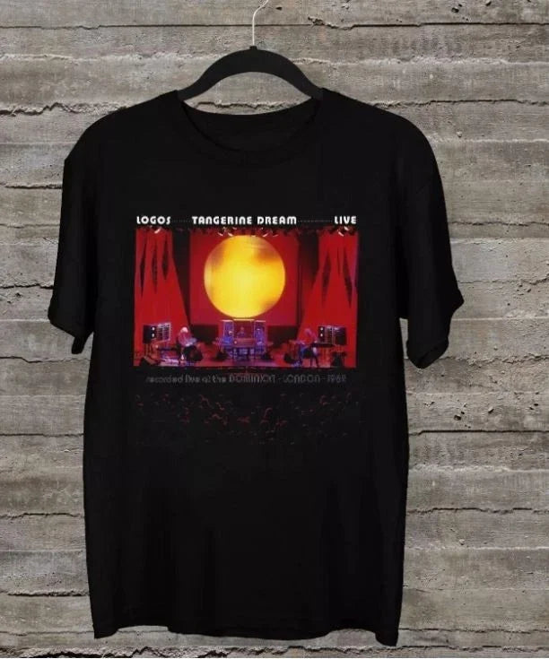 NEW Tangerine Dream – Logos Live Black All Size Unisex Shirt Unisex