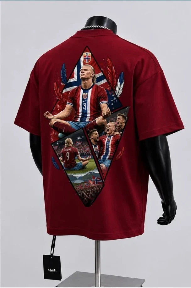 Erling Haaland Norway Soccer Graphic Football Fan Unisex Tee Unisex