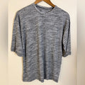 Eddie Bauer heather gray cotton tee shirt sleeves crewneck outdoors casual SZ M Unisex