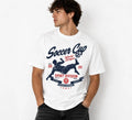 Soccer Cup Retro Soccer Player Graphic Football Fan Tee Unisex