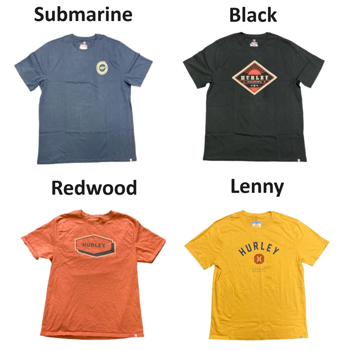 Hurley Men's Soft Short Sleeve All Day Graphic Print Tee Unisex