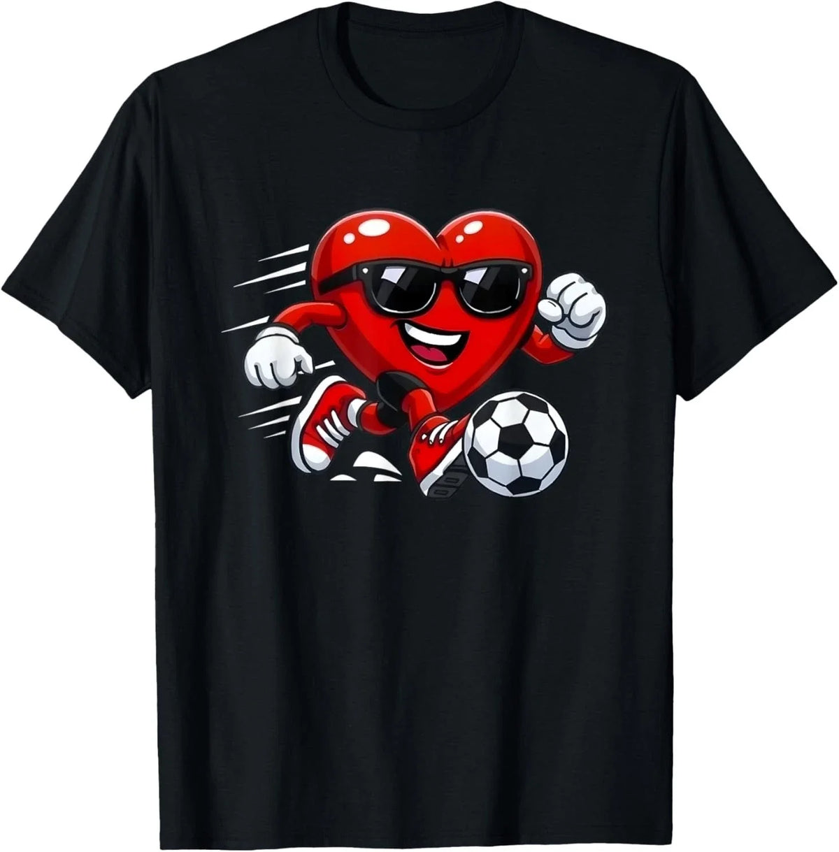 Valentine Soccer Heart Drip Sport Love Valentines Day Boys Sizes XS–XL Unisex