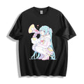 Hatsune Miku Cloud Hair Ascend - Serene Blue Sky Flow Design Unisex Tee Unisex
