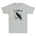 F-Caw-F Funny Black Crow Graphic Humor Quote Vintage Men's Short Sleeve Unisex