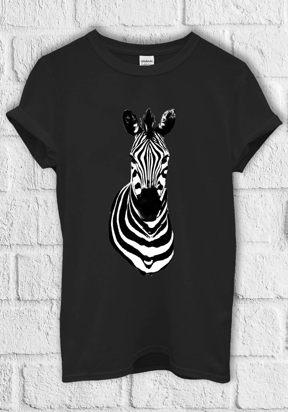 Zebra Animal Pattern Novelty T shirt Men Women Unisex 1054 Unisex