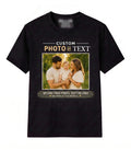 Custom Photo Shirt Personalized Tee Family Picture T shirts Text Shirt Gift Unisex