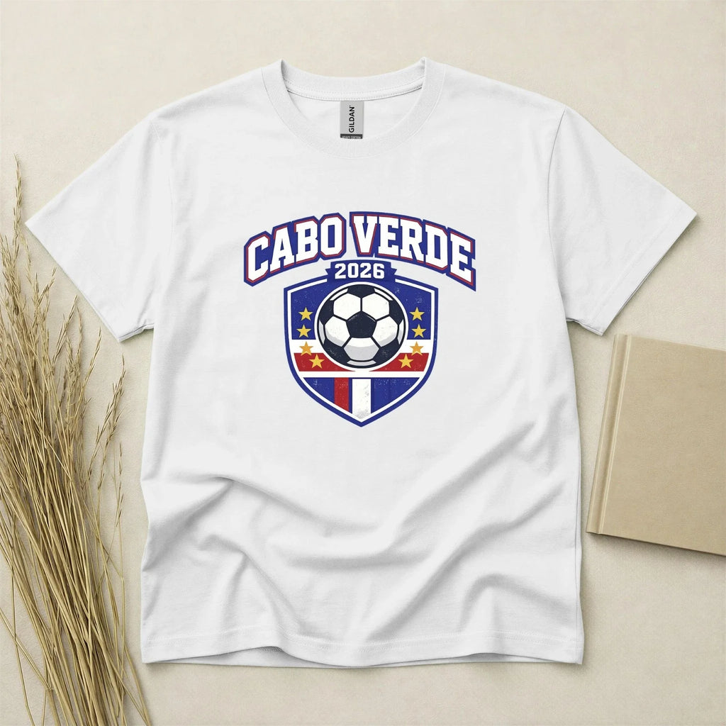 Cabo Verde 2026 Football Fan T Shirt Soccer Supporters Gildan Cotton Top Unisex