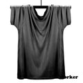 Men's 100% Silk Knitted Crew Neck Short Sleeves Summer Casual Tops Soft Unisex