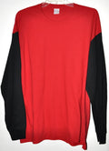 Soft Knit Color Block Red With Black Sleeves Men's Size 3XL NWOT Unisex