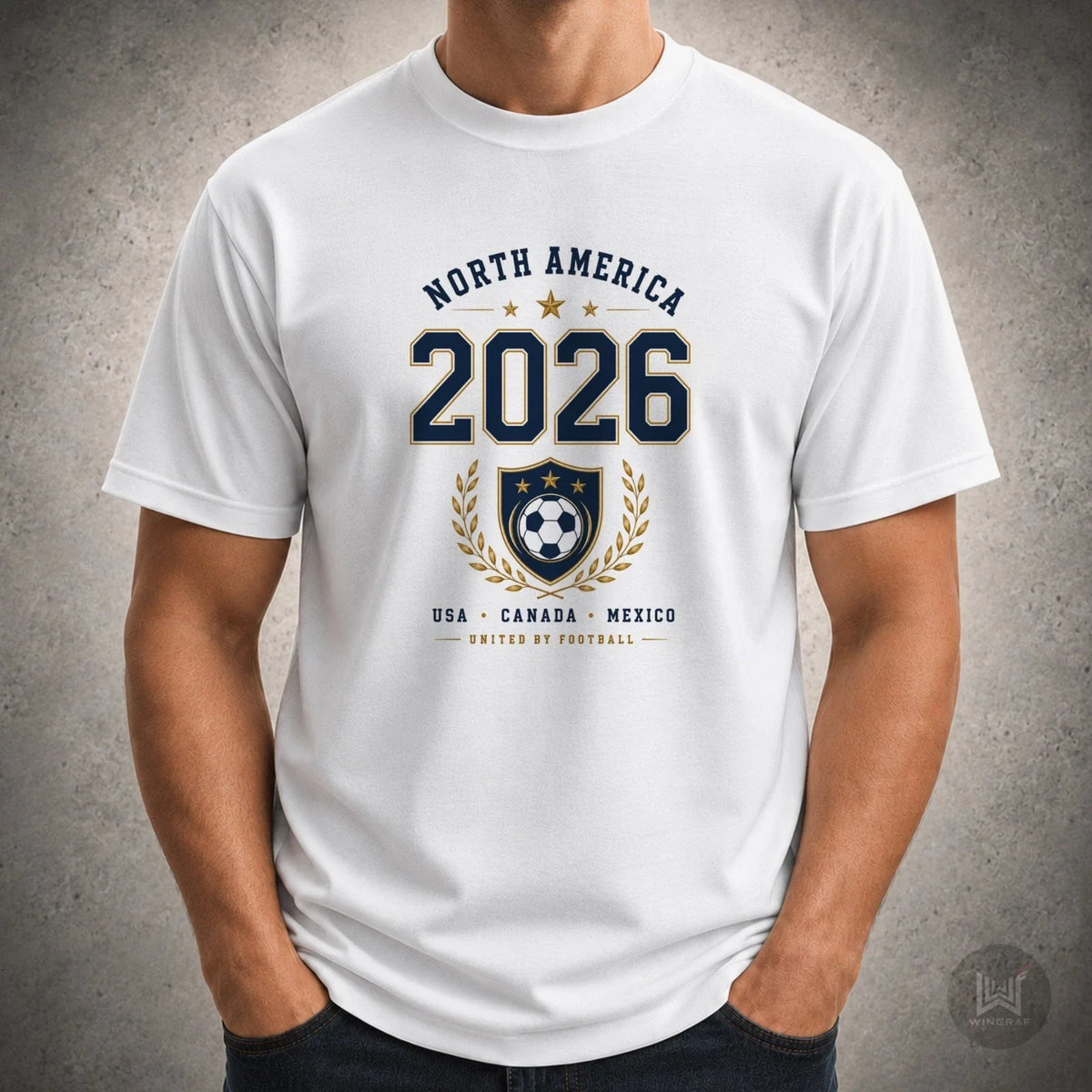 Football t shirt 2026 tee gift soccer fan USA flag North America top all sizes Unisex
