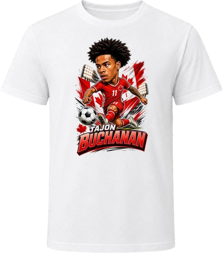 Tajon Buchanan, Canada Caricature Soccer 2026 T Shirt Unisex