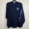 Gildan NYCFC Undenyable Long Sleeve Shirt MLS Soccer Navy Blue 2XL Unisex