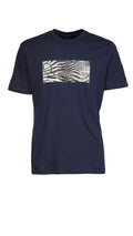 Cavalli Class Navy Tiger Print Signature T- Unisex