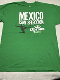 Mexico Soccer Corona Extra Graphic T Shirt Green Mens XL Futbol Tee Football Unisex