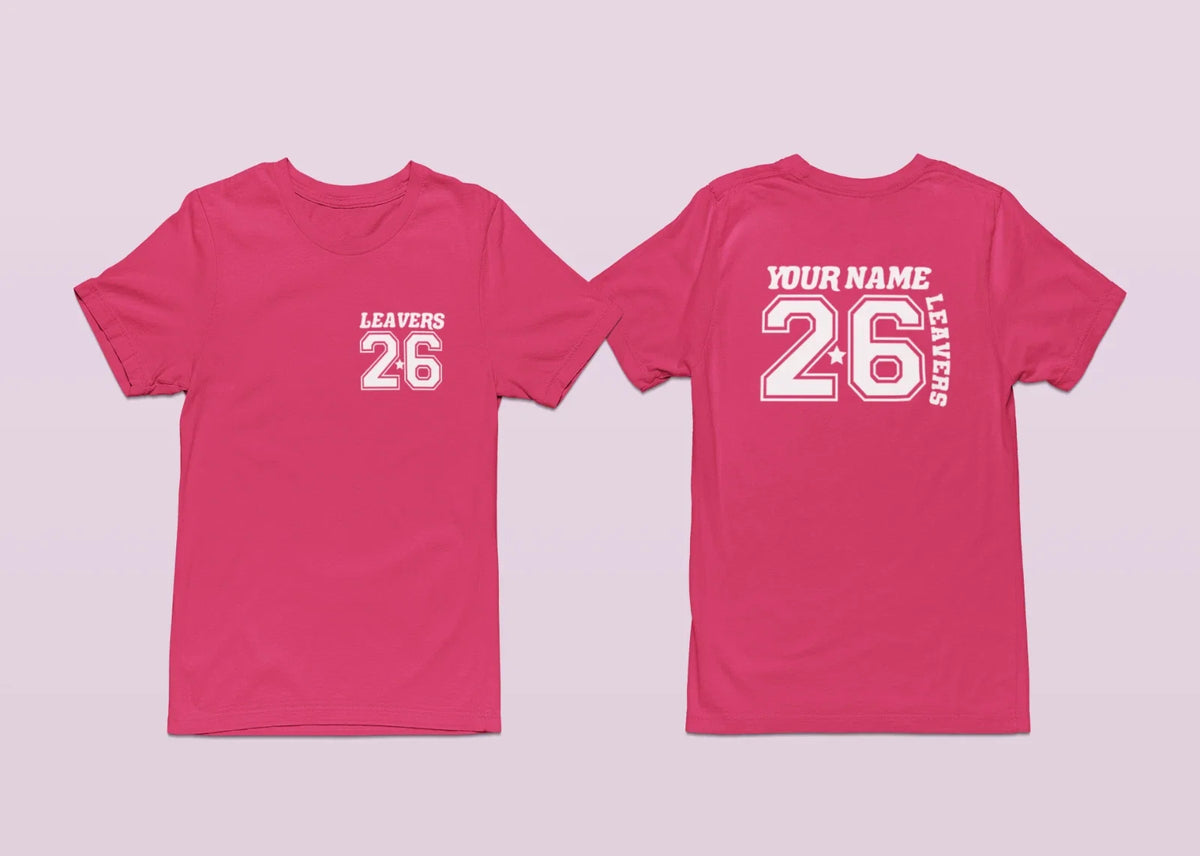 Personalised Custom Leavers 2026 Your Name School Students Party Gifts Unisex