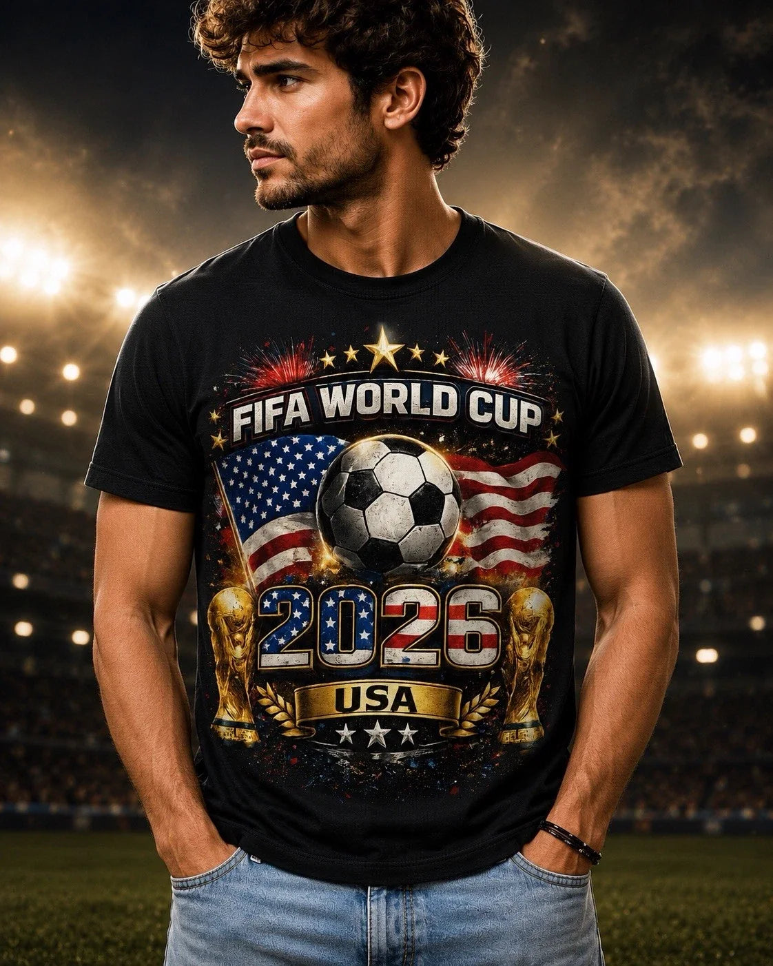 USA Football 2026 Shirt, Patriotic Football Fan Tee, USA Game Day Shirt Gift New Unisex