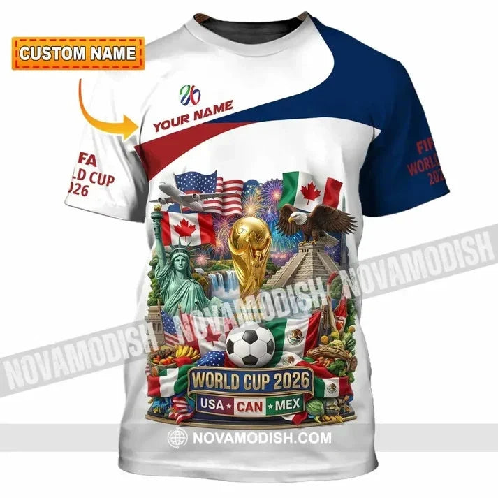 Unisex Shirt - Custom World Cup 2026 3D Shirt HS868 Unisex