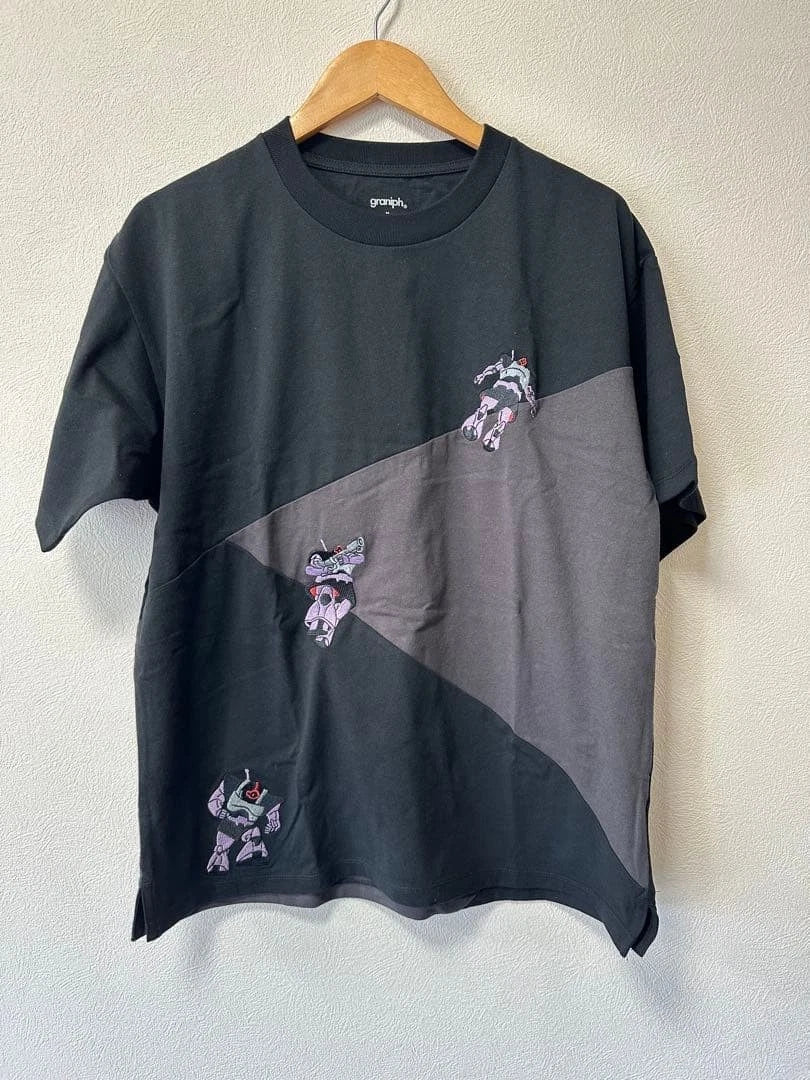 Graniph STRICT-G Mobile Suit Gundam Black Tri-Stars Big Silhouette M Unisex