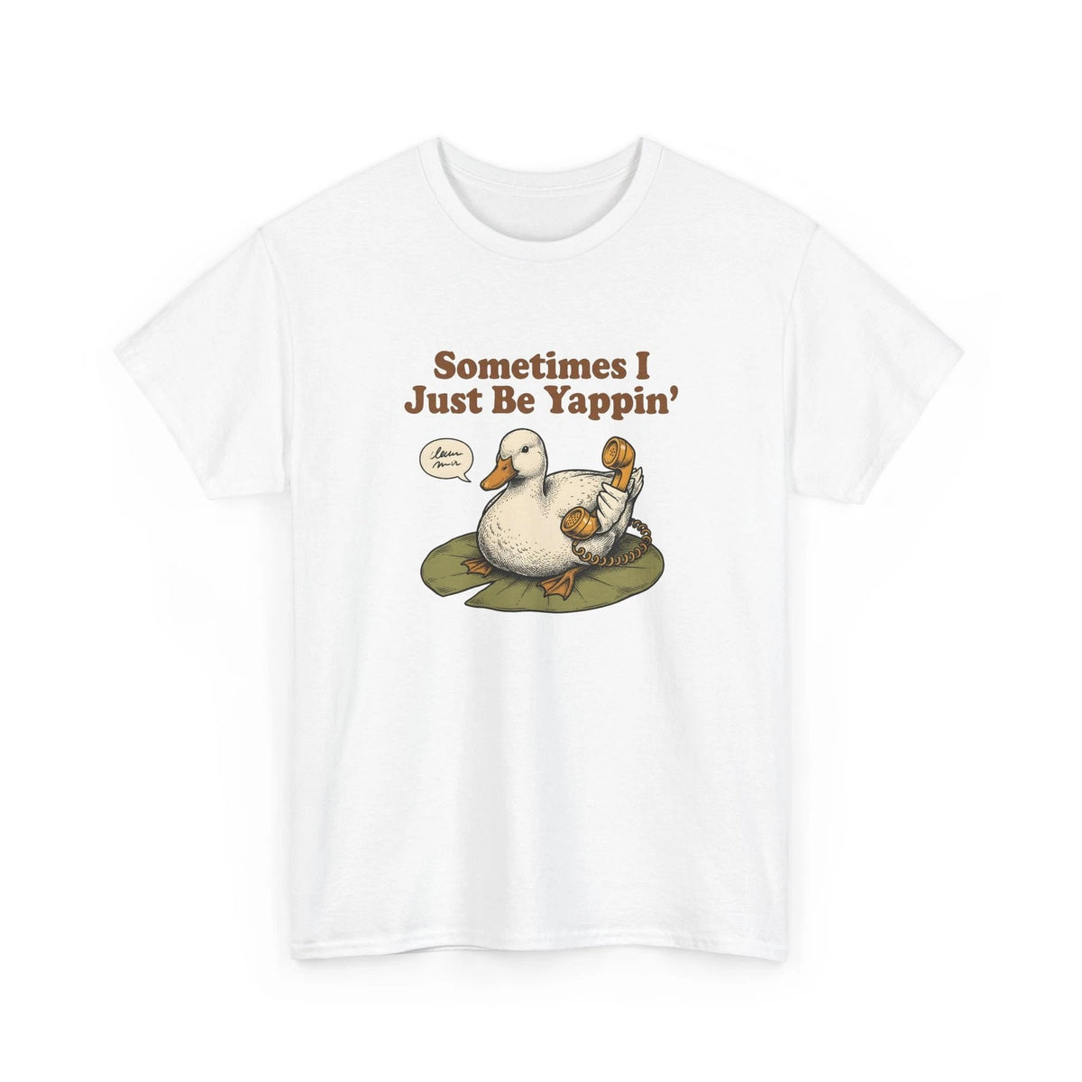 Duck Phone Shirt Funny Animal Gift Women Cartoon Tee Phone Case T-Shirt Humor