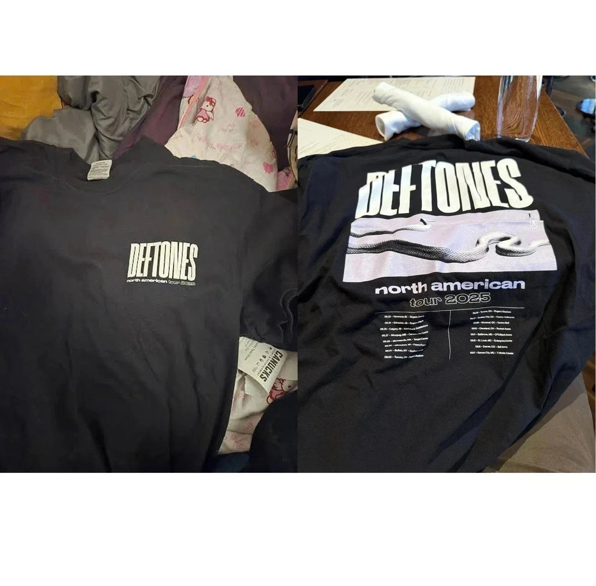 Neww!! Deftones North American Tour August To September 2025 Unisex