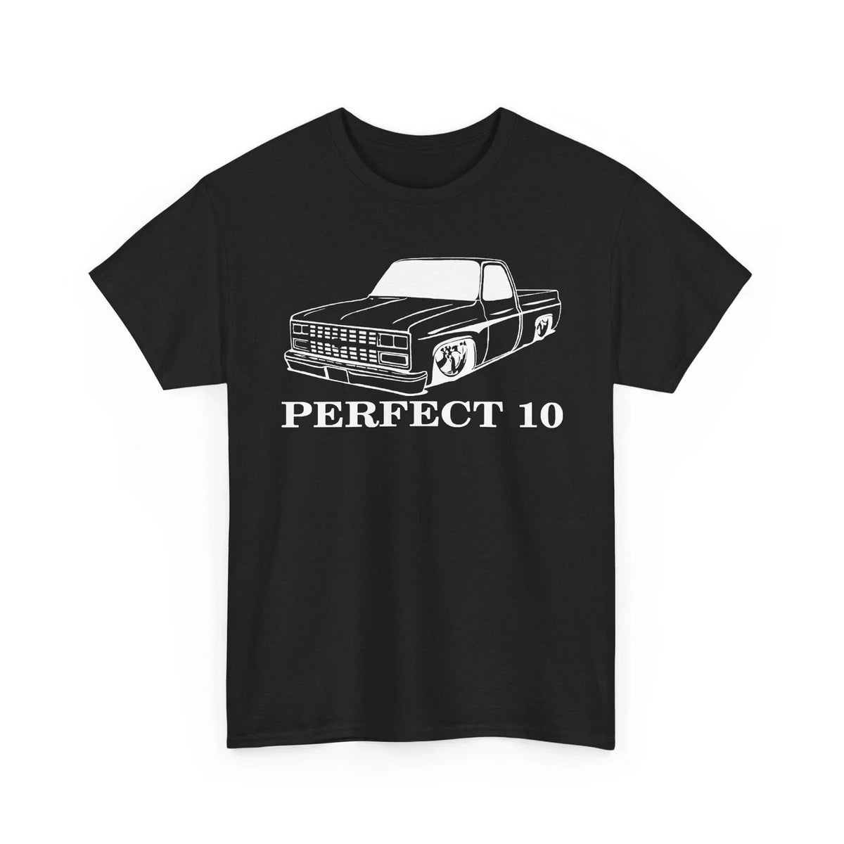 Racing C10 Fleetside 1973-87 Square Body Pickup Truck Unisex Heavy Cotton Tshirt Unisex