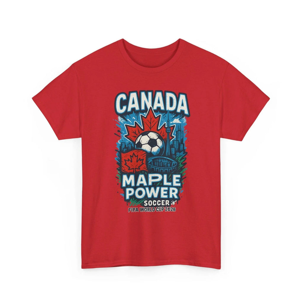 Canada Maple Power Soccer Shirt • World Cup 2026 Fan Tee Unisex