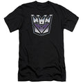 Transformers Premium Canvas Decepticon Logo Black Tee Unisex