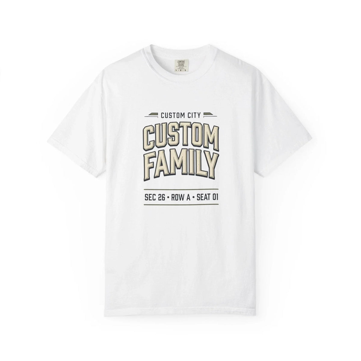 Custom Match Ticket Soccer Shirt | Personalized City Family Football Tee | Unisex