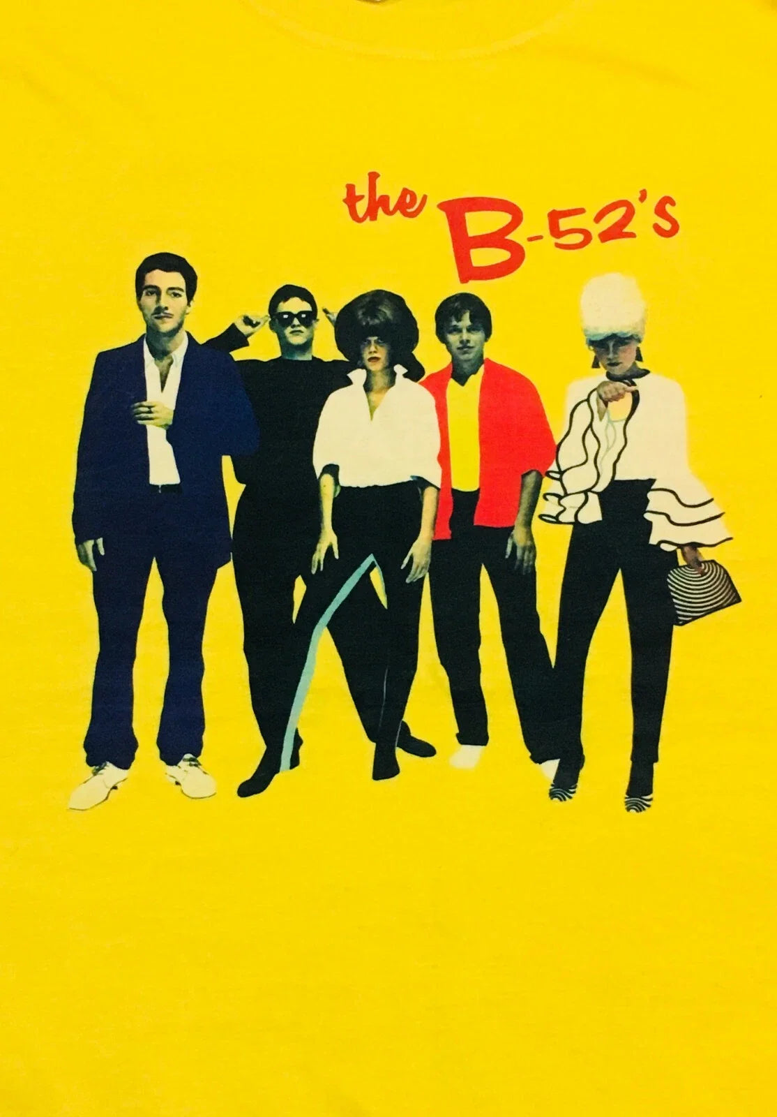 The B-52s Yellow '1st album design' - new wave, punk, rock lobster Unisex