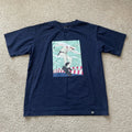 TiredCity Skateboard Graphic T Shirt Navy Blue XL Vietnamese Duong Giap Skate Unisex