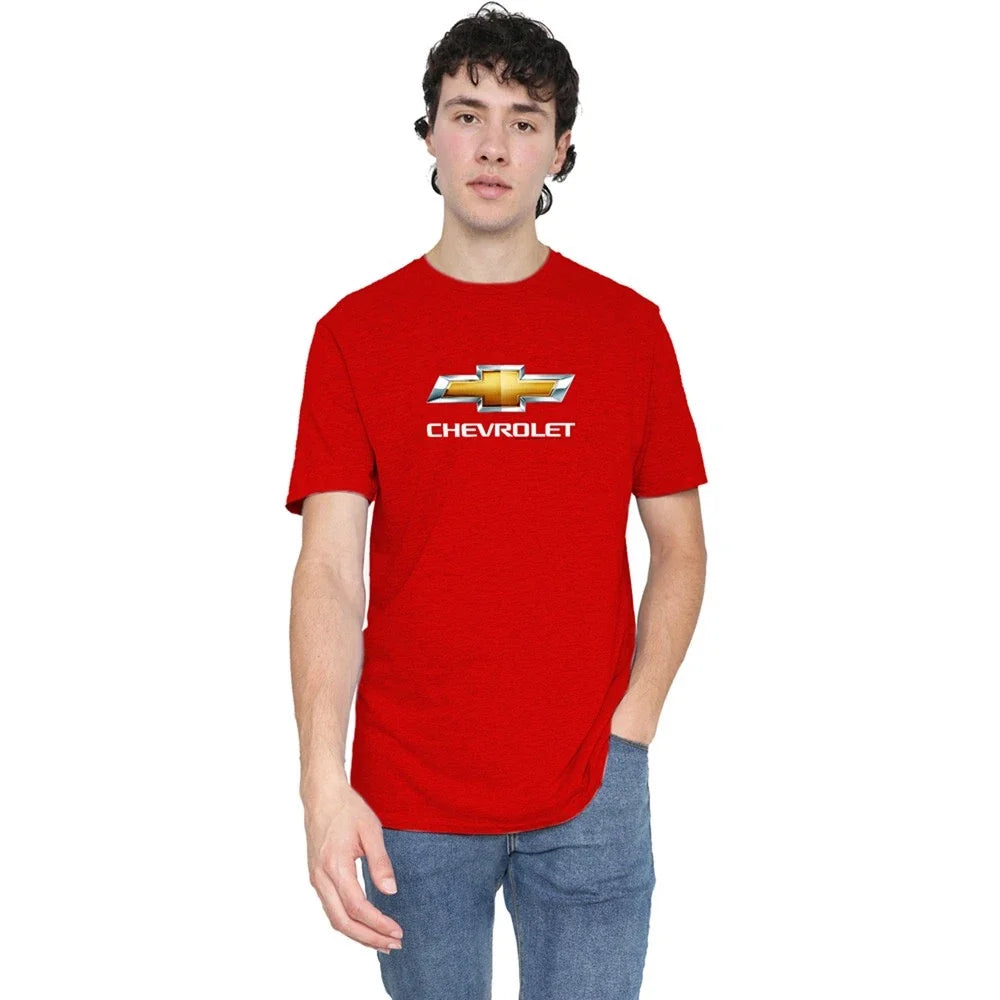 Chevrolet Chevy Bowtie Stacked S-3XL, Red Unisex