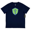 Stadium Essentials SEATTLE SOUNDERS 1974 Soccer MLS Men Navy Blue Shirt 2XL NWT Unisex