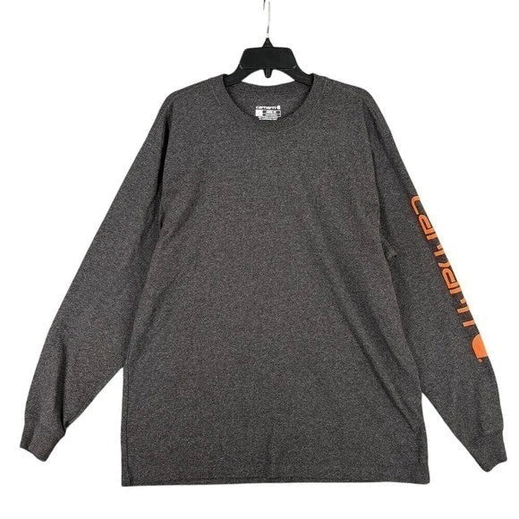 Carhartt Loose Fit Shirt Men L Workwear Logo Graphic Crew Utility Labor Unisex
