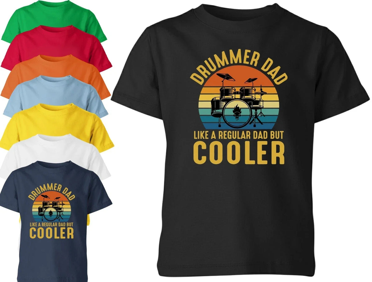 Drummer Dad Men Birthday Father's Day Gift Vintage Dad Mens T shirt Unisex