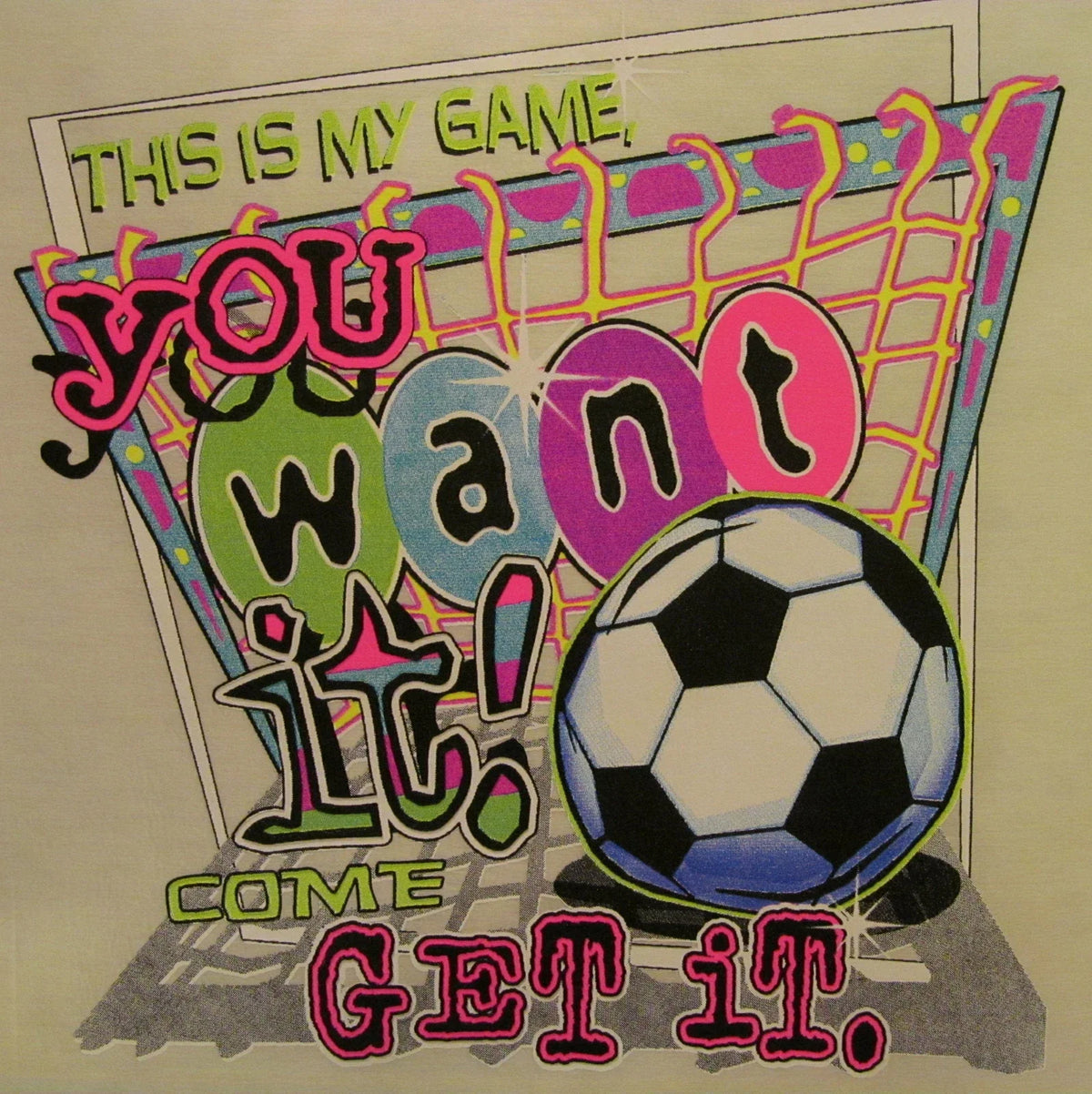 ALL AMERICAN GIRL YOU WANT IT COME AND GET IT SHIRT SOCCER #272 Unisex
