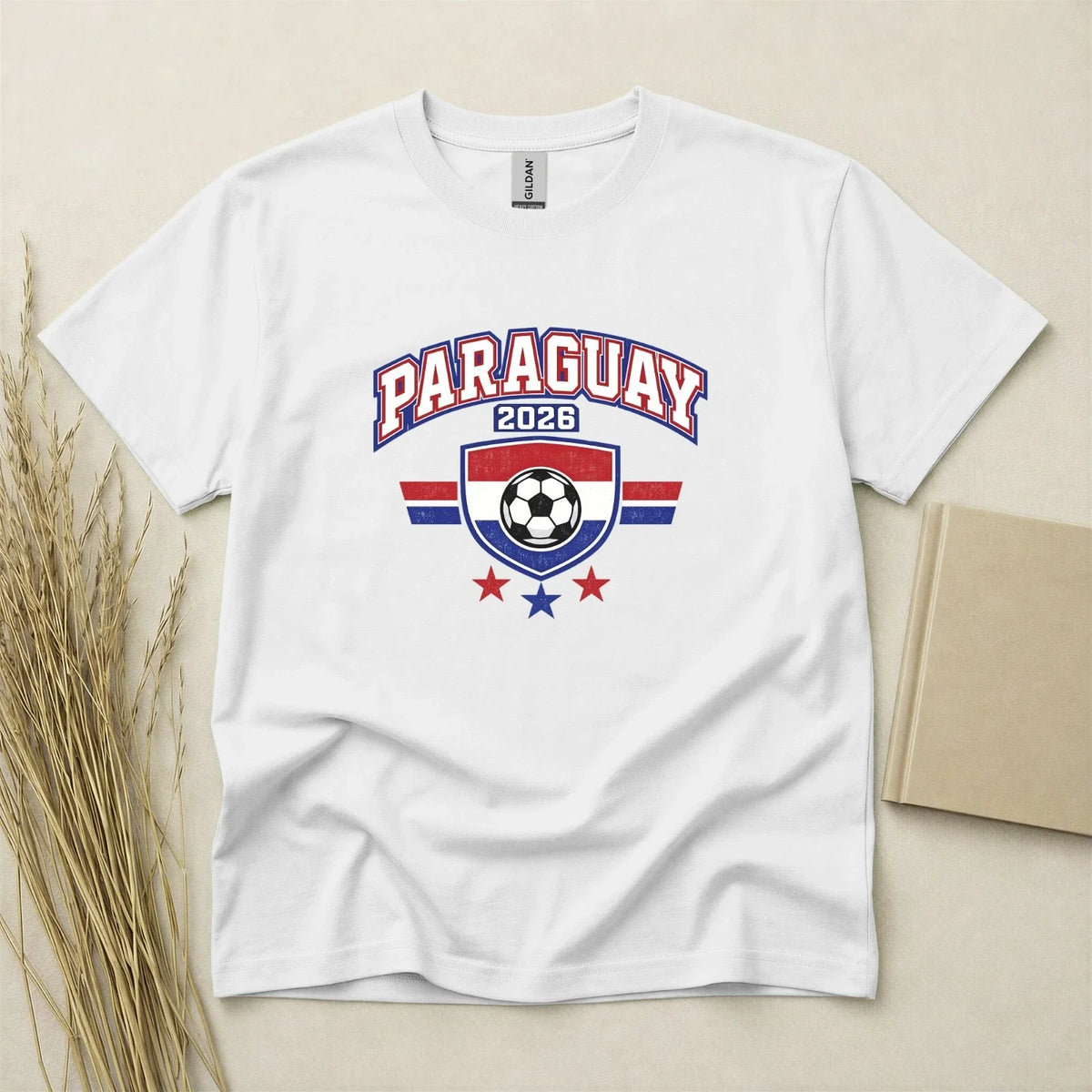 Paraguay 2026 Football Fan T Shirt Soccer Supporters Gildan Cotton Family Unisex