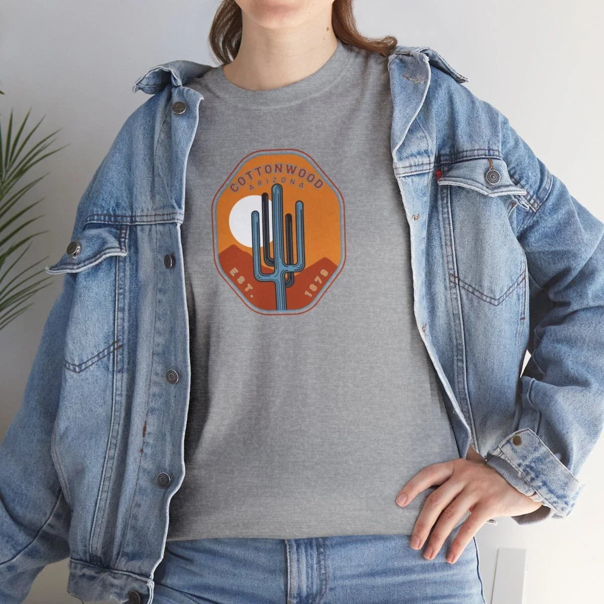Cottonwood, Arizona, Unisex Heavy Cotton Tee Unisex